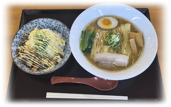 しょうゆ＆角切りチャーシューミニ丼セット